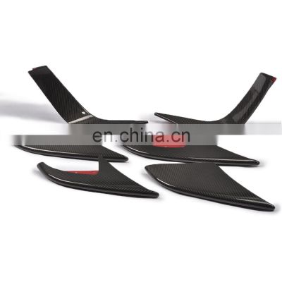 6pcs/set Carbon Fiber Fog Lamp Cover for Porsche Macan 2014 2015 photo-3