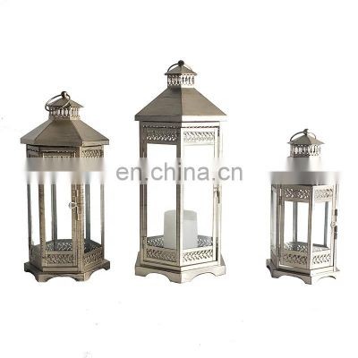 Custom Metal Antique Moroccan Lantern Decorative Gold Metal Lantern For Home Decor