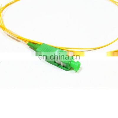 Single mode SM 9/125 G652D G657A fiber optic cable pigtail SC APC sc/apc 3.5mm outdoor black optical pigtail fiber o