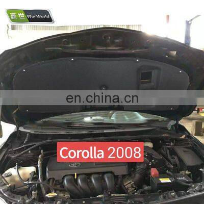 Fireproof auto parts Engine hood insulation noise mat front engine hood cover for Toyota Corolla American version