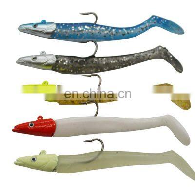 Jig Fish Head Sinking Fishing Lure 11cm/21g Fresh Salt Water Natural Live Vivid Body Jigging Soft Bait