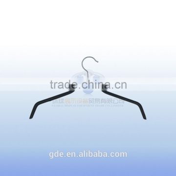 Fashional design clothes hanger with black pvc coated