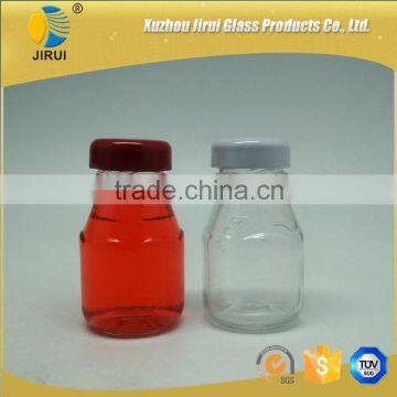 50ml clear mini glass milk bottles wholesale/ glass drinking bottles