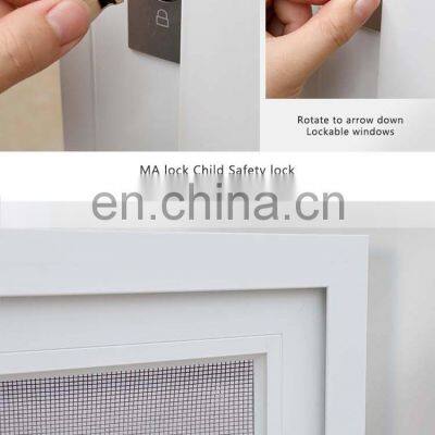 Slim Interior Aluminum Sliding Window With Mosquito For Hotel