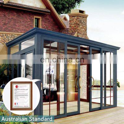 Aluminum profile tempered glass sunrooms australia door