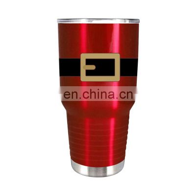 Wholesale car cup metal travel mug insulated 30oz stainless steel tumbler termo 30 oz with handle