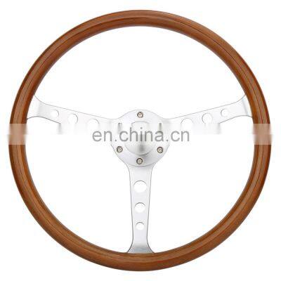 380mm Wood steering wheel for antique car, antique steering wheel wood