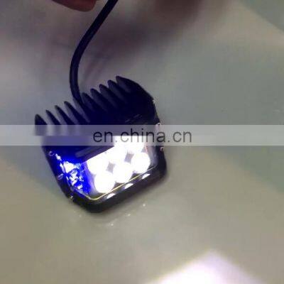 LED6496 LED WORK LIGHT Aluminum Alloy Led Spotlights Driving Lights Imitation 48W White and Blue Flash 9-48V LANTSUN photo-2