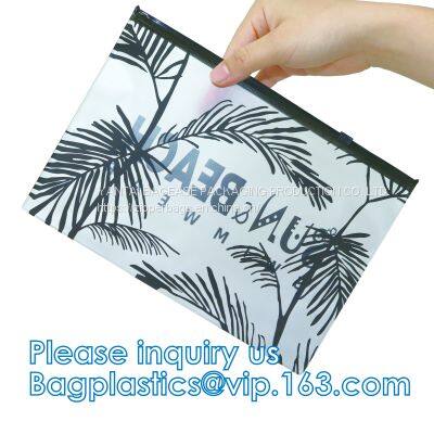 Matte Frosted Slider Zipper Bag Packing Storage Pouches Resealable Clothing / Cosmetics / Travel Suits / Promotional pa photo-5