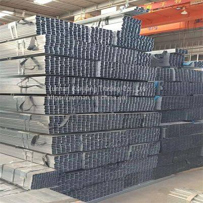 Yunnan Q235 square tube wholesale hot dip galvanized square tube 40 * 80 * 3 square tube Kunming sales square tube