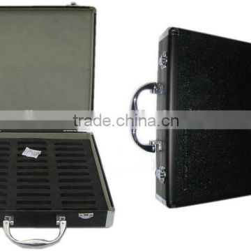 aluminum frame floating display case/stone sample case