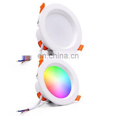 WiFi Remote APP Alexa Voice Control LED Spot Light Smart Downlight RGB Dimming LED Recessed Downlight