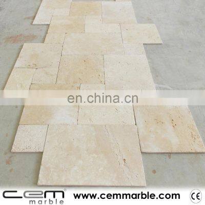 Premium Selection Extra Light Travertine Tumbled From Turkish Travertine Factory CEM-FPT-01 photo-2
