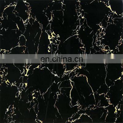 Marble Design Black Tile Inkjet Glazed Porcelain Flooring Tile