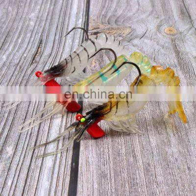 JOHNCOO Wholesale In Stock 9cm 10g Soft Lure Soft Baits Lead Hook Shrimp Soft Fishing Lures photo-5