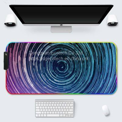 custom printing RGB lighting large keyboard size computer laptop gaming RGB Mouse Pad mouse mat