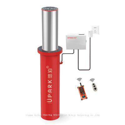 UPARK Car Parking Spaces Private Area 304 Stainless Steel Automatic Bollards with Mini Box