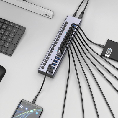 16-port USB3.0 HUB USB-B to USB-A Hub photo-3