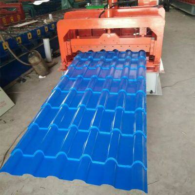 Color Plate Cold Roll Forming Machinery Glazed Tile Press Roof Sheet Making Machine photo-3