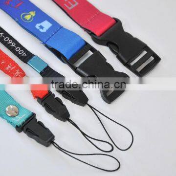 2015 promotional wholesale polyester lanyards