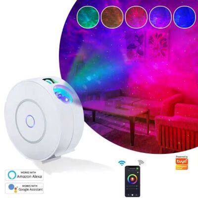 New Smart Star Galaxy Projector Tuya Moving Sky Nebula Wifi App Control Galaxy Projector By Alexa and Google Home Compatible