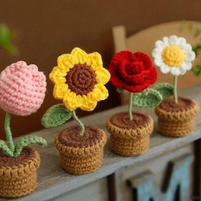 Crochet Flowers and Plant Pots photo-2