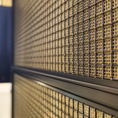 Antique Bronze-colored Stainless Steel Decorative Woven Mesh, Suitable for Cabinet Doors and Glass Interlayers photo-4