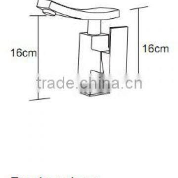 HD4500 35/40 мм Водяной знак качества квадратный ванных смеситель для раковины с кнопкой включения WELS photo-2