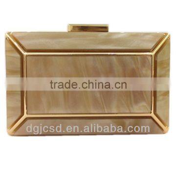 Amber adhesive evening clutch bag