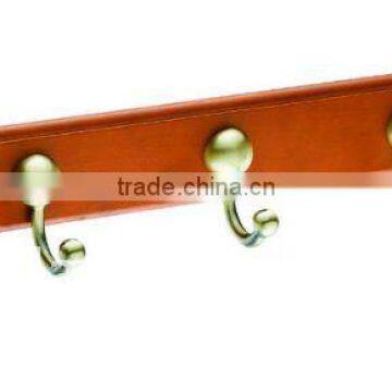 Clothes Hook YGS3103 wood clothes hook board, zinc alloy hooks 3-8 hooks