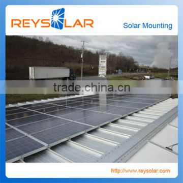 Flat Roof Mount Solar Power System tile roof solar mount system steel tile roof solar pv system