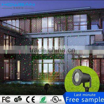 Laser Christmas Projector Lights for Outdoor Landscaping with Red and Green Light and Remote Control, IP65 optional AC adaptor