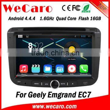 Wecaro WC-GE6001 Android 4.4.4 car dvd player for geely emgrand ec7 with radio 3G wifi playstore