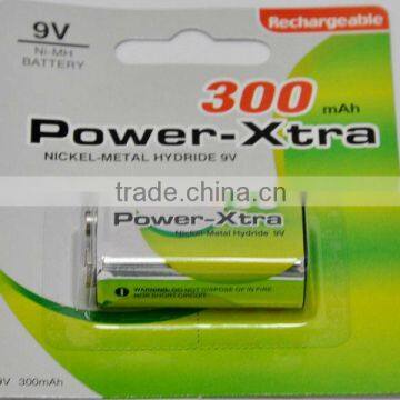 9V NIMH rechargeable battery