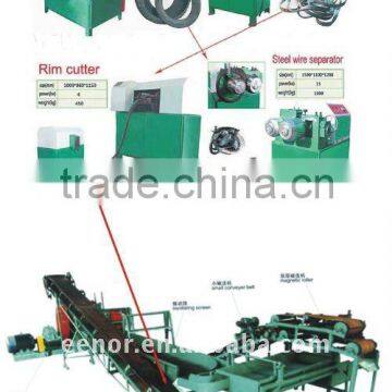 Low Price Quality Waste Tire Recycling Rubber Powder Machine / Complete Tire Recycling Plant