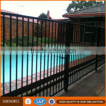 Plastic coated safety wrought iron pool fence