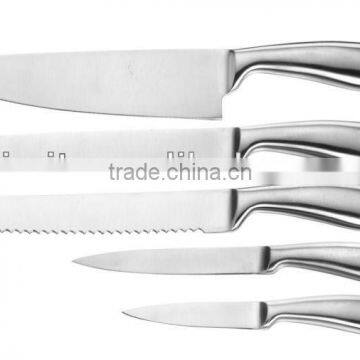 430 S/S HANDLE STAINLESS STEEL 6PCS KITCHEN KNIFE SET photo-2