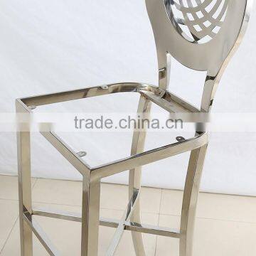 Round High Back Stainless Steel Bar Chair photo-6