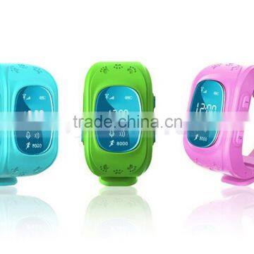 Silicone SOS Phone Emergency GPS Tracker Kid Phone Wrist Watch With SIM Card Slot Phone Call For Children Old People photo-2