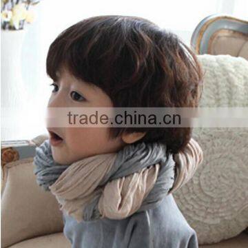 Daily Trend-all Plain Color Matching Cotton Polyester Fashion Baby Girls Boys Scarf photo-3