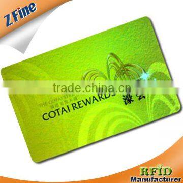 emboss printing pvc plastic card China supplier