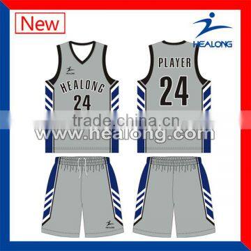 2014 latest basketball jersey design in fashionable