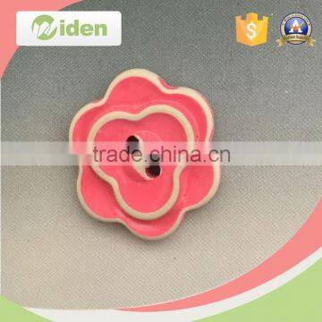 Customer designs are welcomed flower shape resin buttton