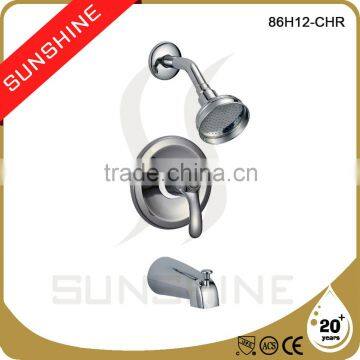 Chrome Single Handle Tub and Upc Shower Faucet