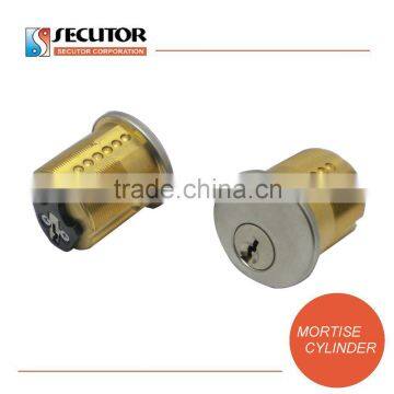 Brass mortise cylinder for mechanical mortise lock