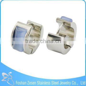 ZS13041 Stainless Steel Beautiful Hoop Earrings Korean Model Selling Earrings for Young Girls photo-3