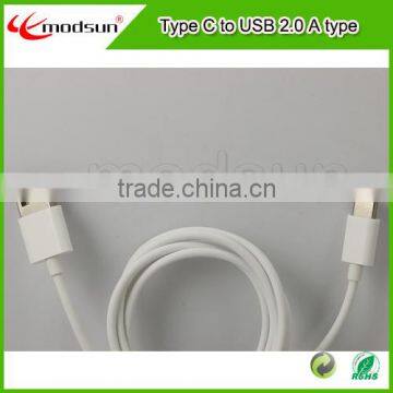 2016 new arrive shiny housing USB type C cable