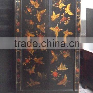 Antique chinese wood painted cabinet LWA561