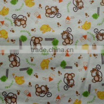 spandex polyester spun velour fabric