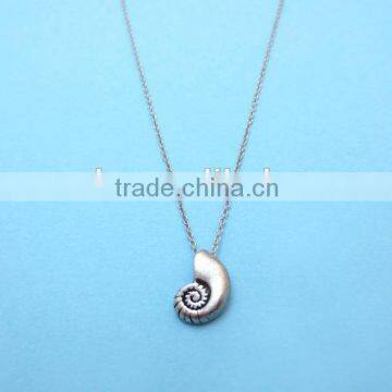 Ariel Voice Necklace Little Mermaid Necklace Silver Shell Necklace Gift for Her photo-2